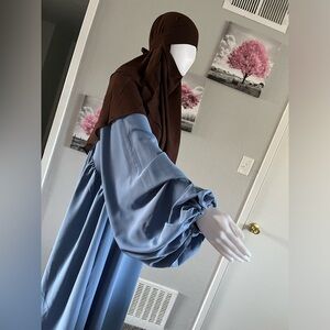 COPY - Two layers khimar with beautiful lantern sleeve Arabian dress😍hijab niqa…